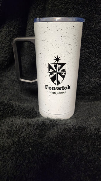 18 oz Fenwick High School travel mug