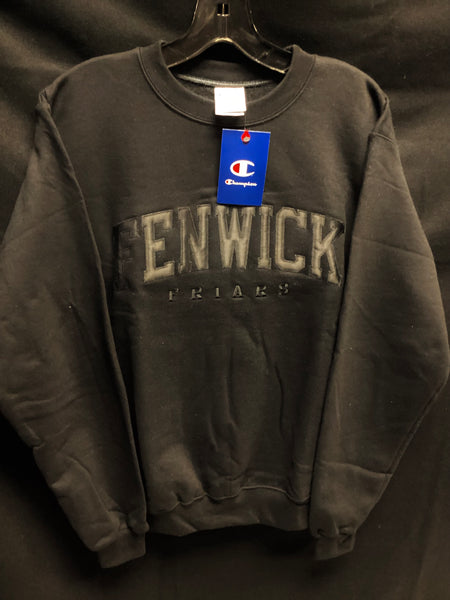 Uniform Approved Fenwick Friars Monochromatic Crewneck Black