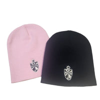 Flat Front Winter Shield Beanie- Black or Light Pink