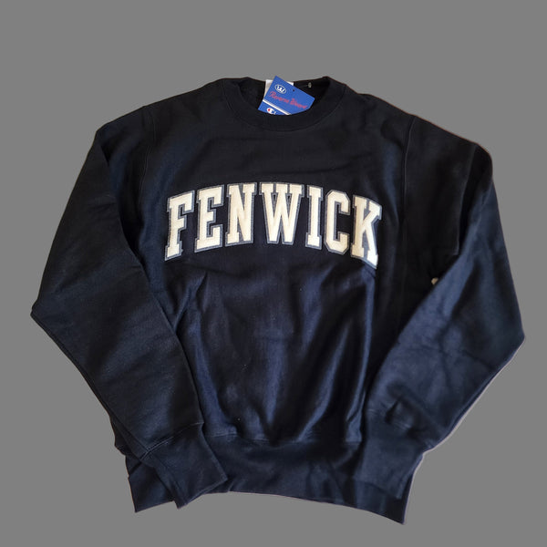 Champion Brand Reverse Weave Black Crewneck