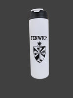 20 oz White Stainless Water Bottle