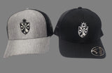 Shield Trucker Hat- in All Black or Gray/ Black mesh back