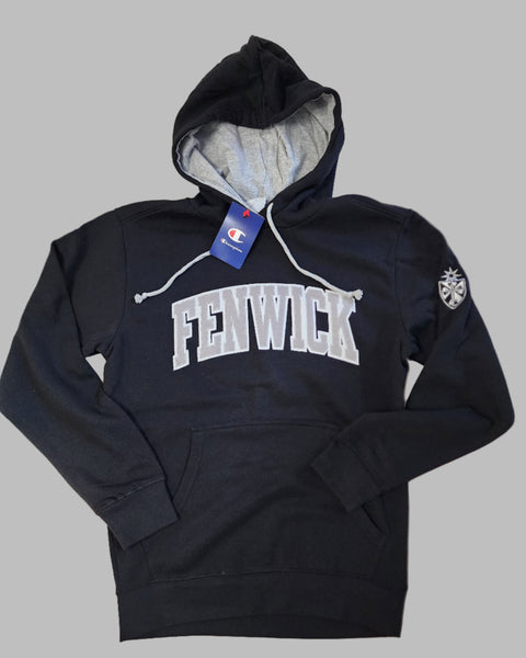 Embroidered Fenwick Black Hoodie