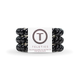 Jet Black- Small Spiral Hair Coil-3 pack