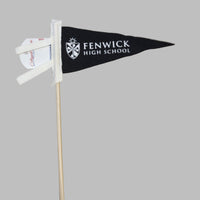 Black 4 x 9 Mini Pennant