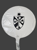 Shield White Foil Balloon 17"